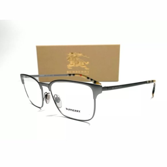 Burberry Men's Gunmetal Rubber Eyeglasses! - Picture 1 of 4